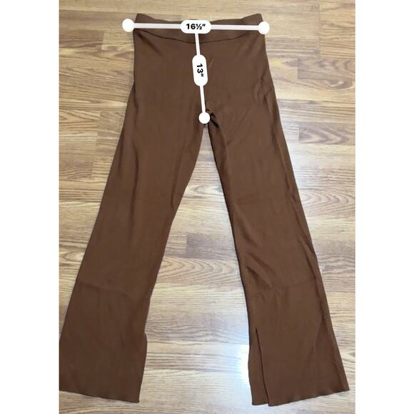 Rails Jules Rib Cotton Blend brown Knit Pants size L - Picture 7 of 12